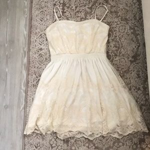 Egg Shell Colored Dress.